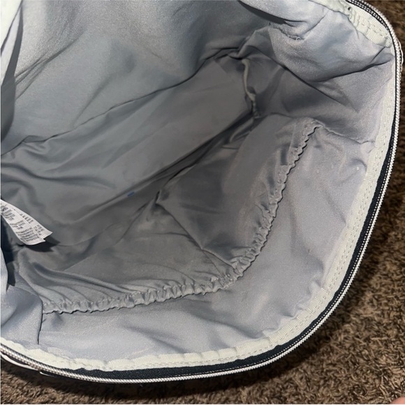 Black and White Striped Backpack diaper bag - Picture 7 of 11